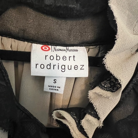 💕 Robert Rodriguez + Neiman Marcus + Target Collab! Black lace & sheer top Sz S - Picture 3 of 4